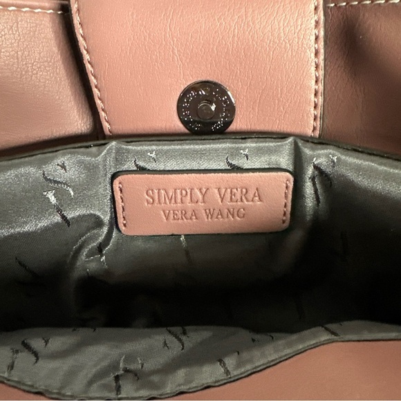 Simply Vera Wang Handbag Satchel Purse - Floral 14” x 9” - Picture 6 of 8